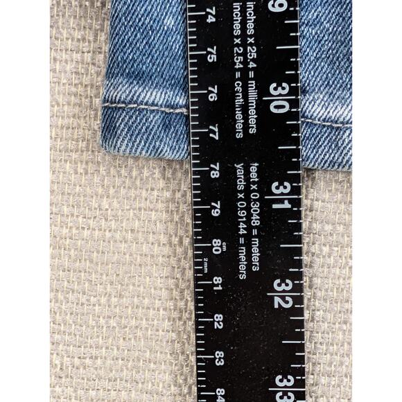 Fashion Nova Men Blue Jeans Size 32 x 32 Distressed -1025F158 - Picture 7 of 9